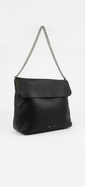Celine Leather Gourmette Medium Chain Shoulder Bag