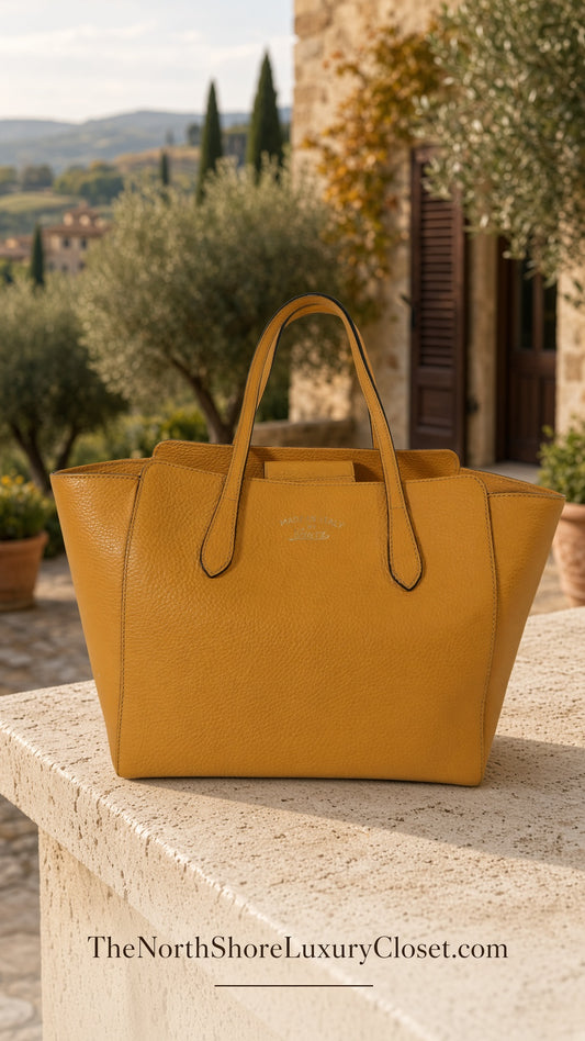 Gucci Swing Tote Yellow