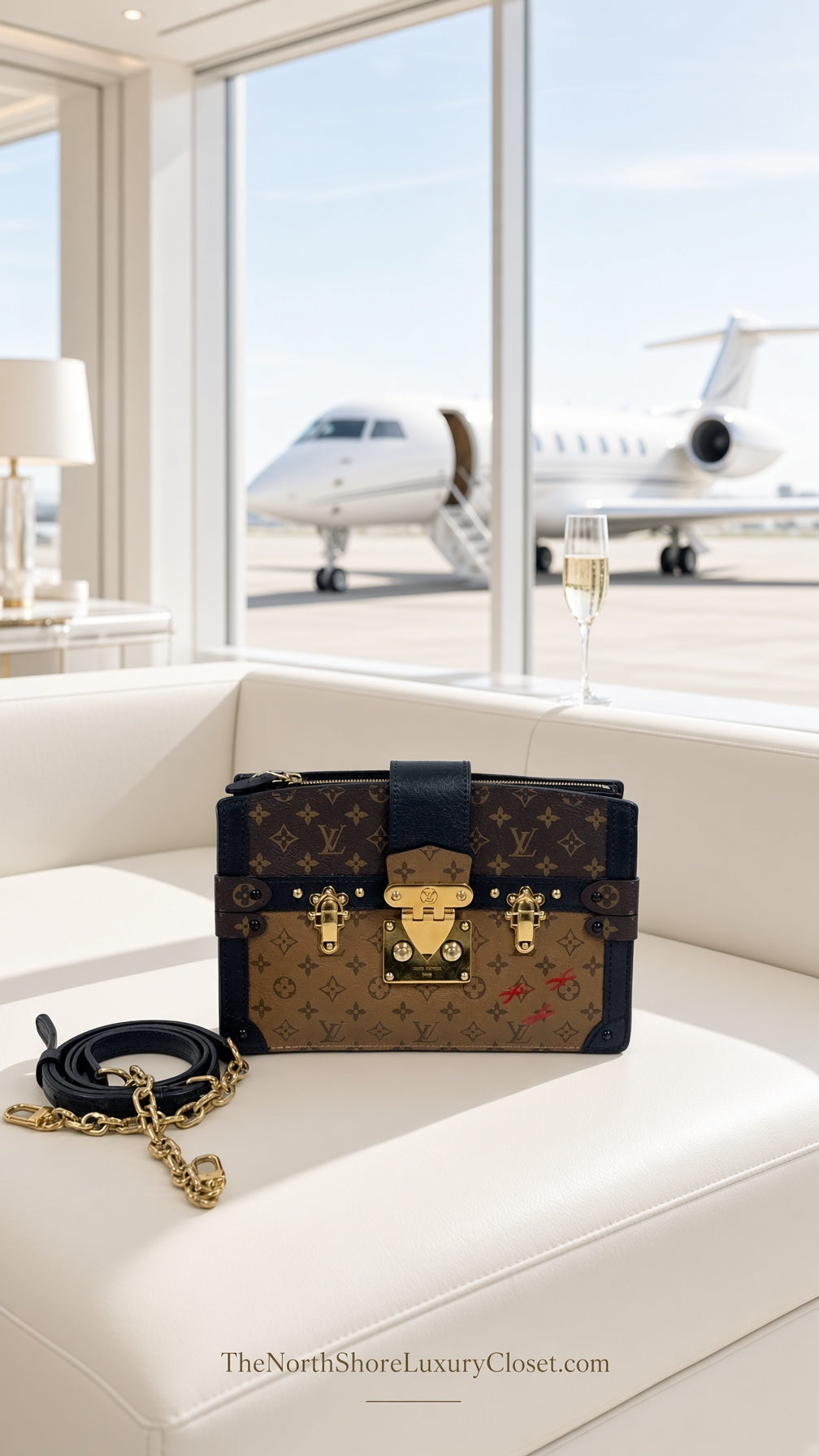 Louis Vuitton Monogram Reverse Trunk Clutch M43596 - Excellent