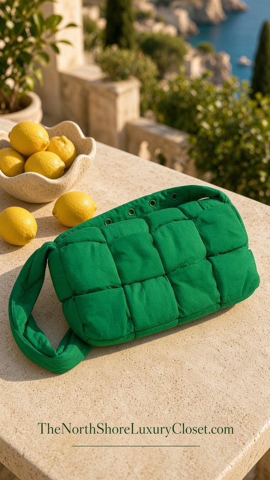 Bottega Veneta Nylon Green Bag