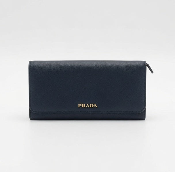 Prada Saffiano Leather Continental Flap Wallet