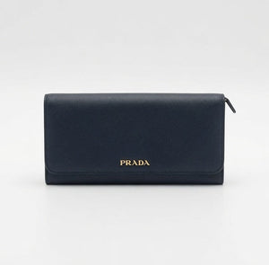 Prada Saffiano Leather Continental Flap Wallet