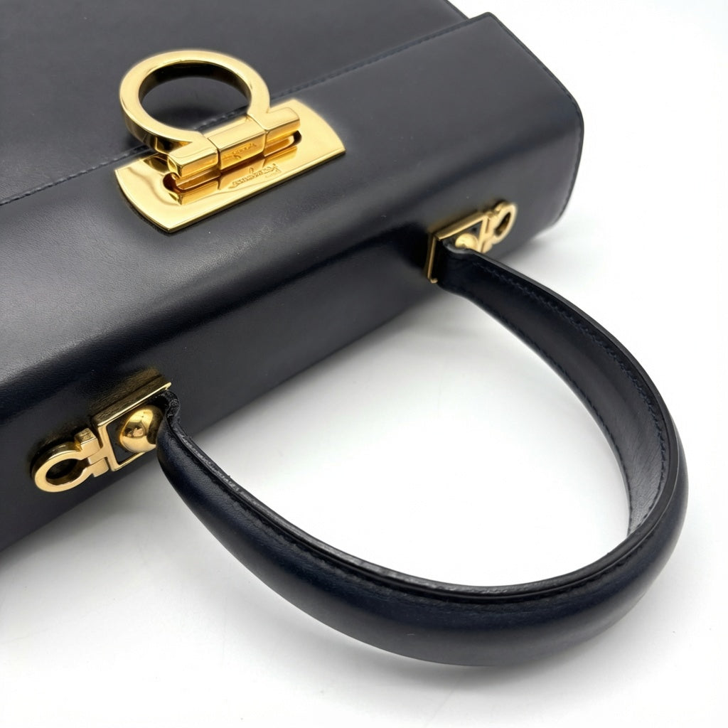 Vintage Salvatore Ferragamo Gancini Top Handle Bag - additional view 3