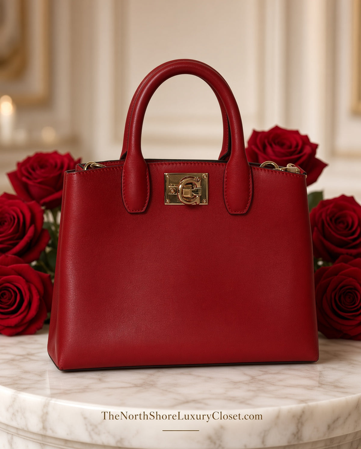 Salvatore Ferragamo Red Studio Mini Bag