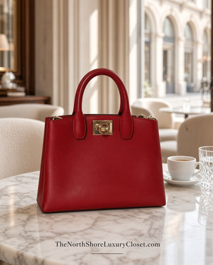 Salvatore Ferragamo Red Studio Mini Bag