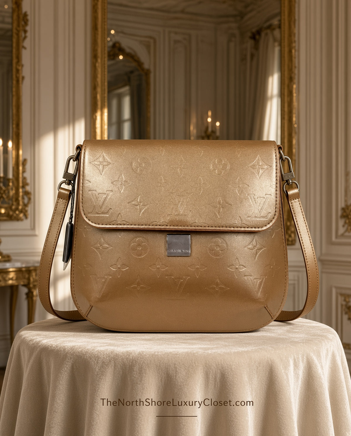 2003 Vintage Y2K Louis Vuitton Webster Street – Metallic Gold