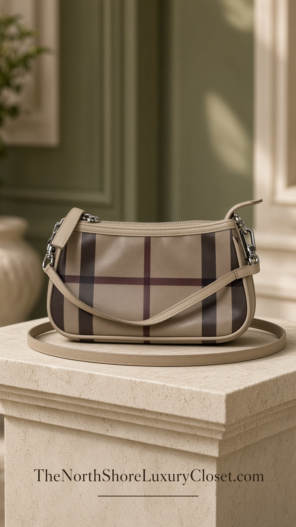 Burberry Checked Shoulder Bag