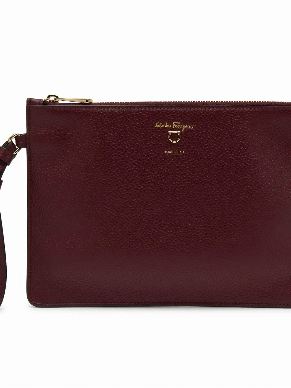 Salvatore Ferragamo Burgundy Wine Red Leather Tote with Gold - additional view 7
