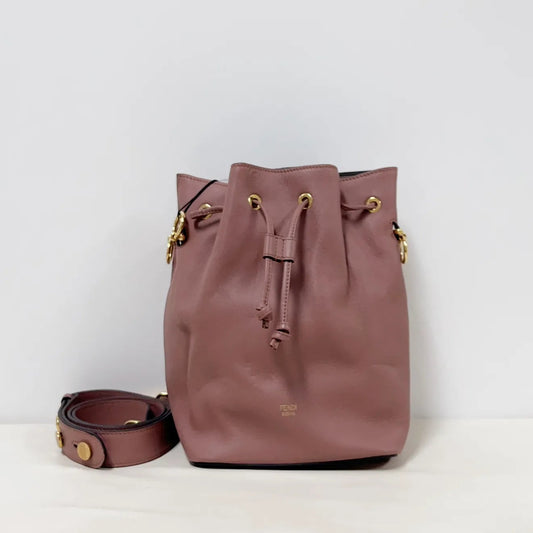 Fendi Mauve Pink Leather Bucket bag