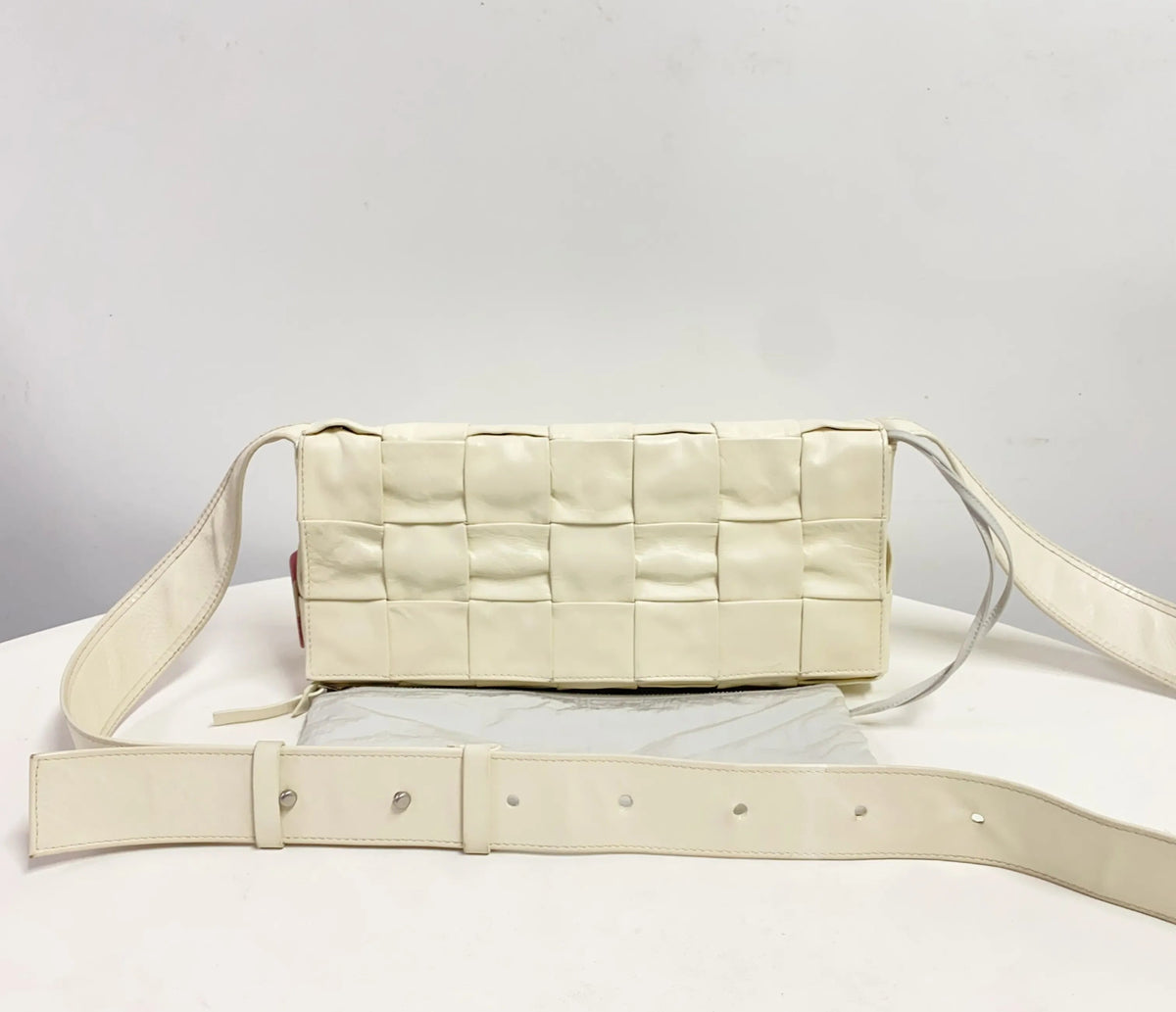 Bottega Veneta Padded Cassette Shoulder Bag – Ivory Leather