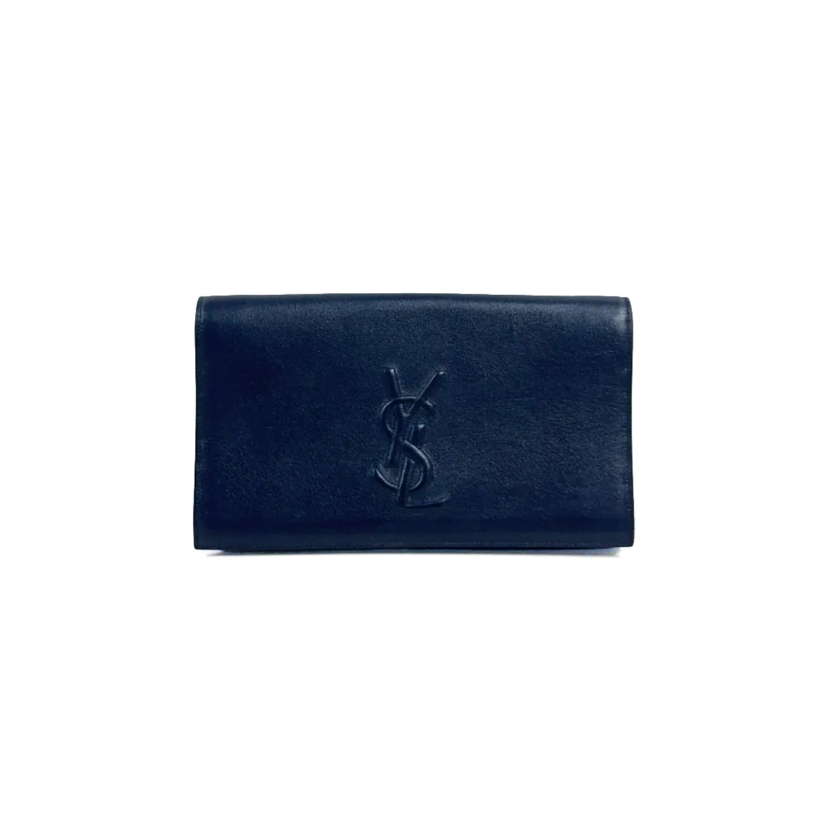 Saint Laurent YSL Bellechasse Clutch -Convertible Crossbody/Shoulder Bag -  Deep Navy