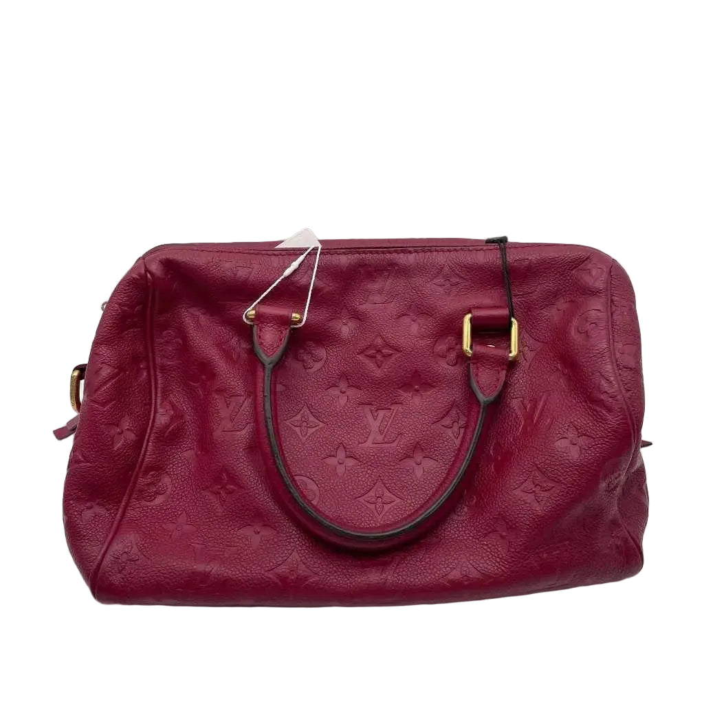 Louis Vuitton Speedy Bandoulière 25 Aurore Monogram Empreinte Leather Bag With Strap