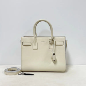 Yves Saint Laurent YSL Sac De Jour with Strap - Ivory