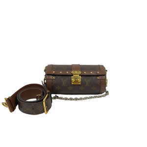 Louis Vuitton Papillon Trunk Monogram Canvas Two Way Crossbody Shoulder Bag Two Straps