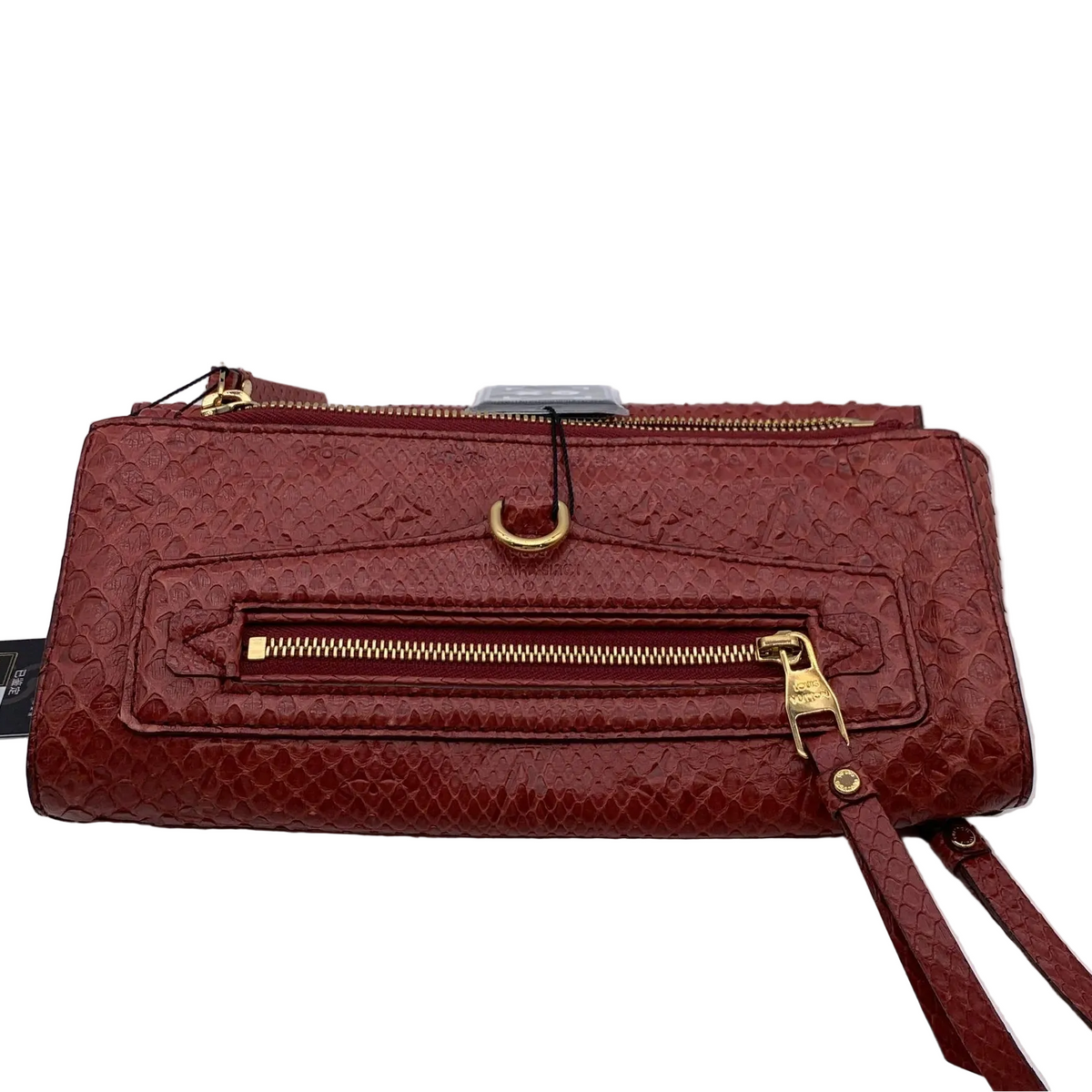 VERY RARE Louis Vuitton Pétillante Burgundy Exotic Python Clutch - Rare find Collector's Item