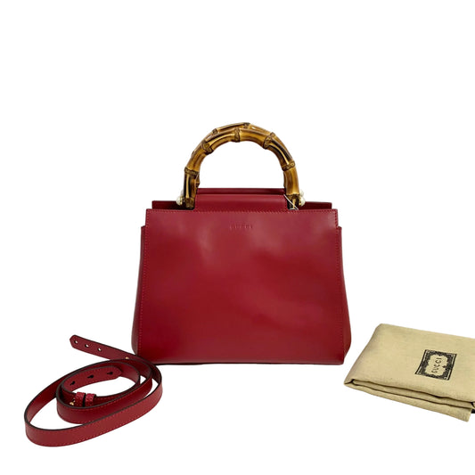 Gucci Bamboo Leather Top Handle Bag