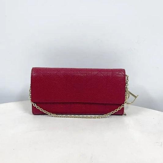 Christian Dior Red Wallet on Chain