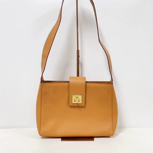 Celine Vintage Square Lock Shoulder Bag