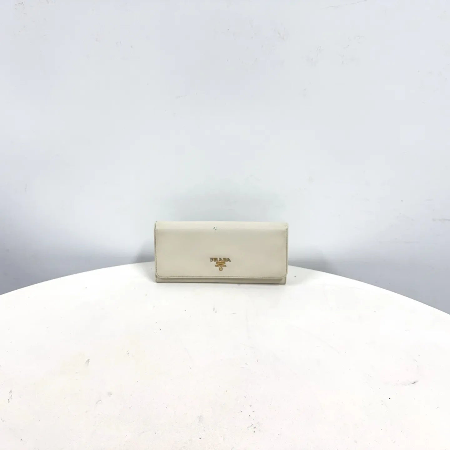 Prada Saffiano Continental Flap Wallet – White - additional view 5
