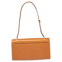 Salvatore Ferragamo Tan Leather Gancini Flap Shoulder Bag - additional view 3