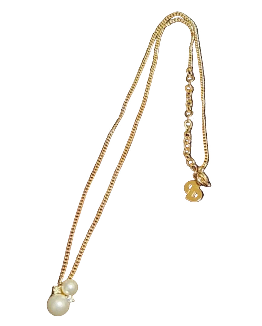 CD Dior Pearl Necklace and Earrings - additional view 3
