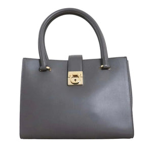 Salvatore Ferrragamo Gray Top handle tote