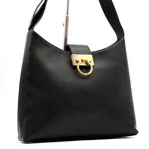 Salvatore Ferragamo black shoulder bag