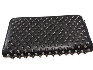 Christian Louboutin studded black long wallet