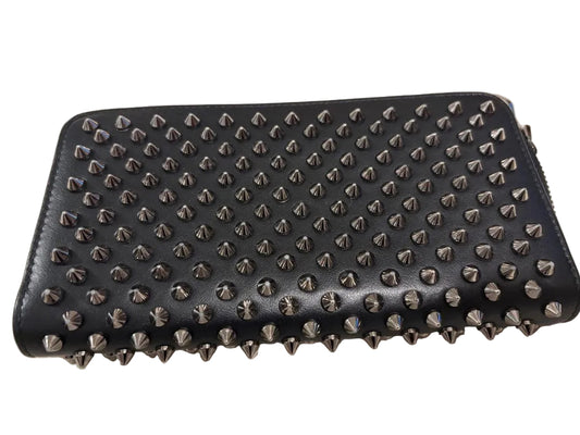 Christian Louboutin studded black long wallet