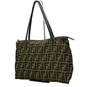 FENDI brown tote bag, Zucca pattern.