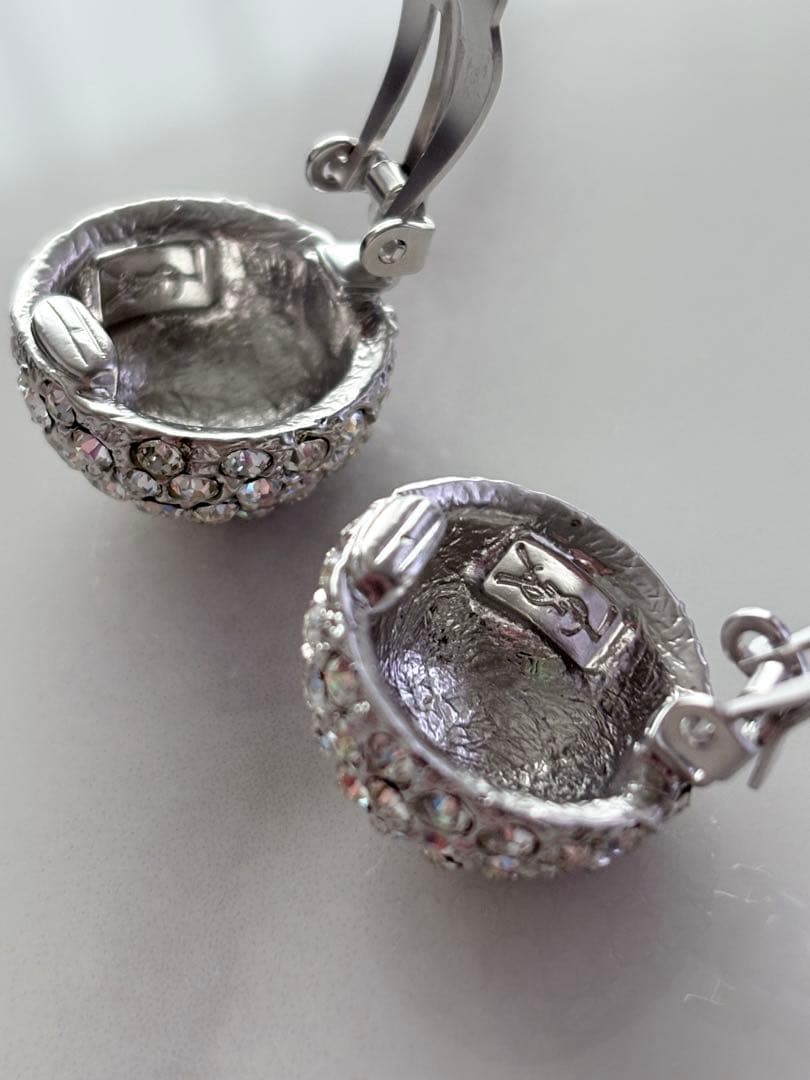 YVES SAINT LAURENT YSL Pave Earrings - additional view 3