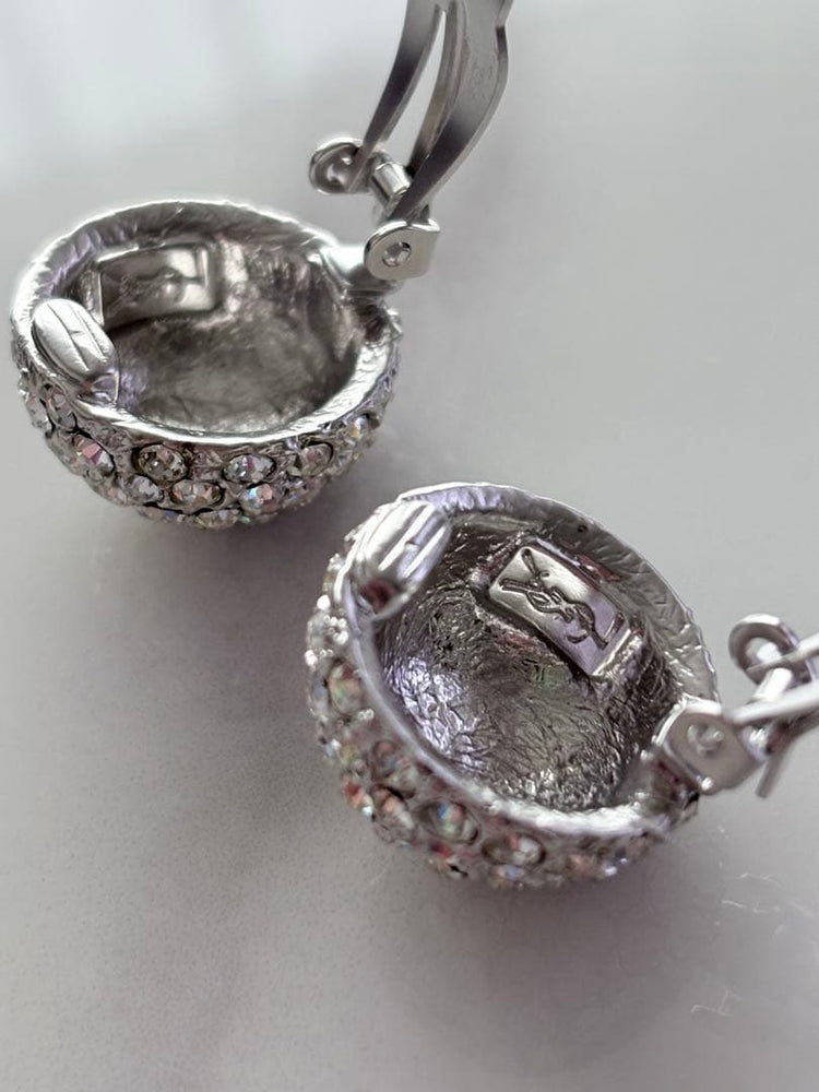YVES SAINT LAURENT YSL Pave Earrings - additional view 3