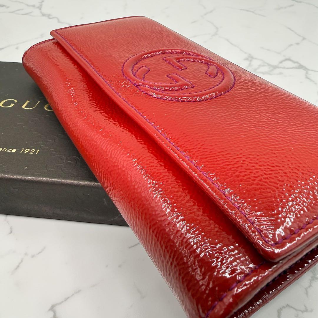Gucci Interlocking Soho Bi-fold Wallet, Patent Leather - additional view 5