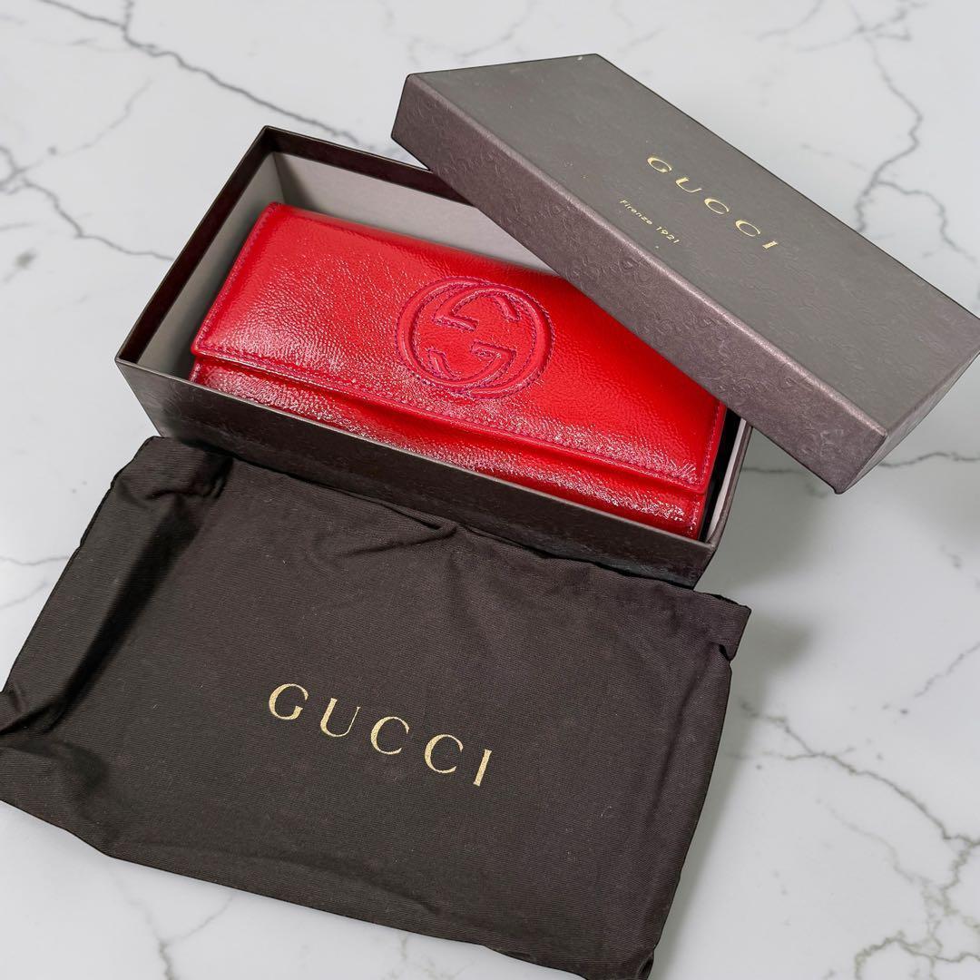 Gucci Interlocking Soho Bi-fold Wallet, Patent Leather - additional view 10
