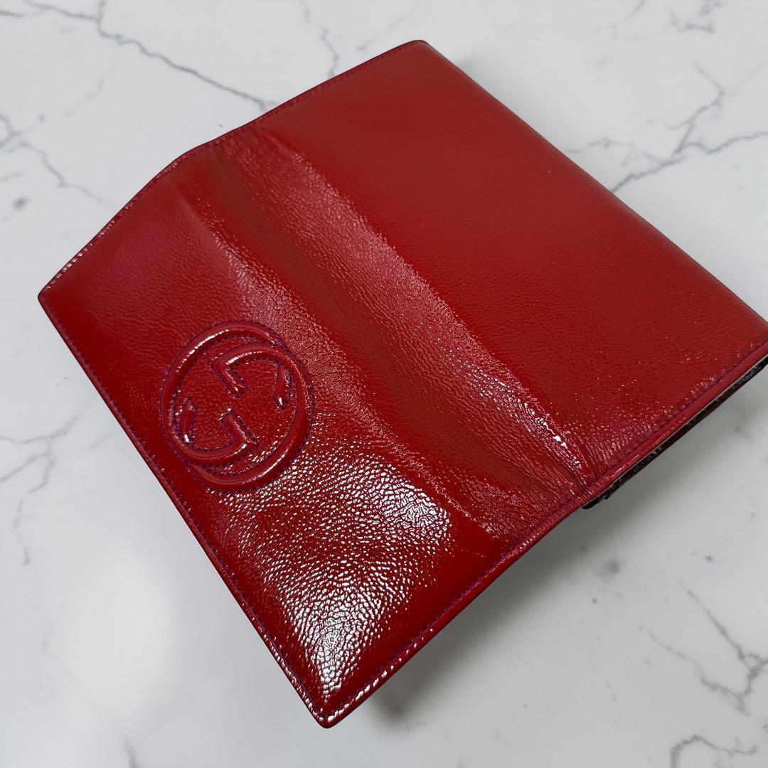 Gucci Interlocking Soho Bi-fold Wallet, Patent Leather - additional view 6