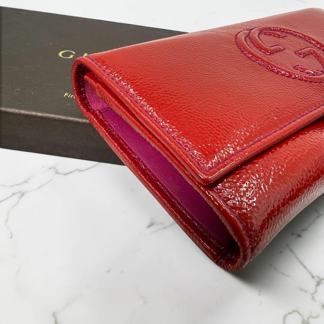 Gucci Interlocking Soho Bi-fold Wallet, Patent Leather - additional view 8