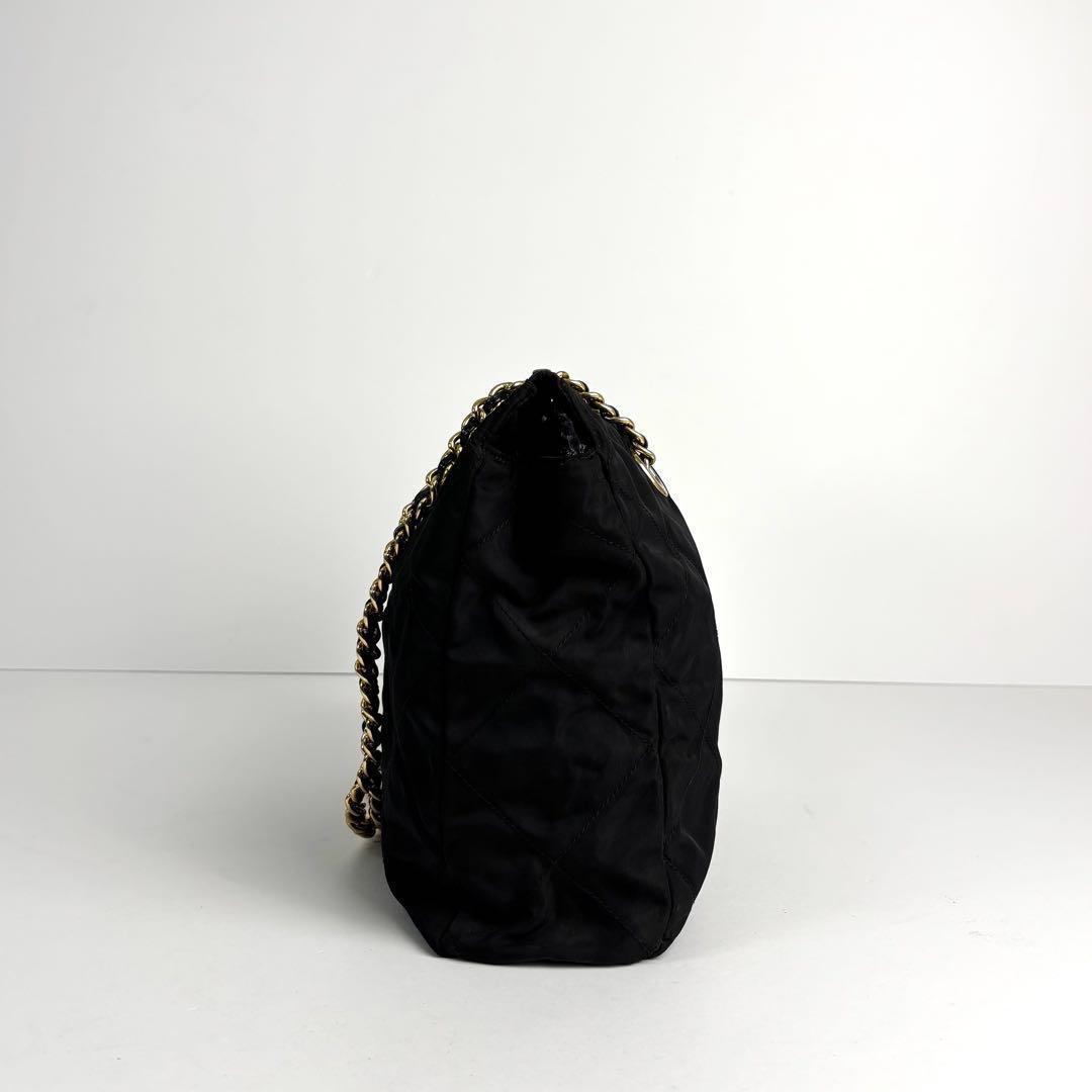 Prada Quilted Nylon Chain Shoulder Bag – Black - additional view 6