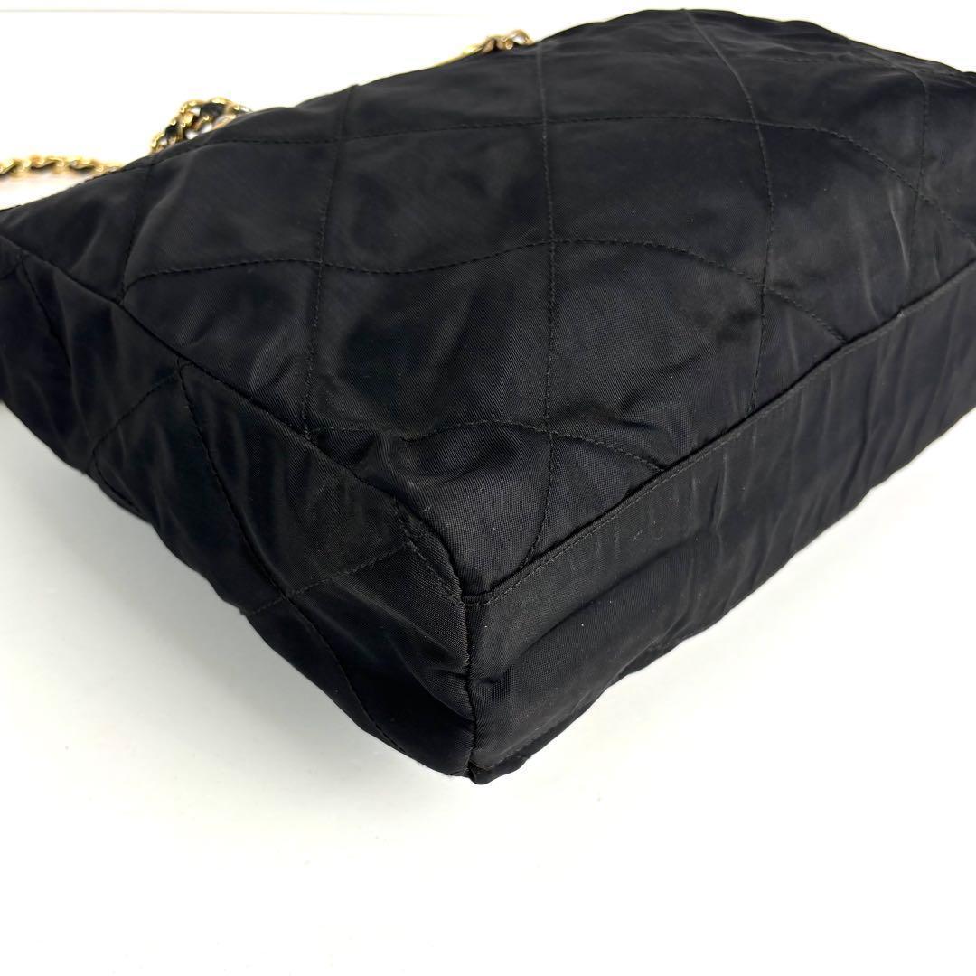 Prada Quilted Nylon Chain Shoulder Bag – Black - additional view 9