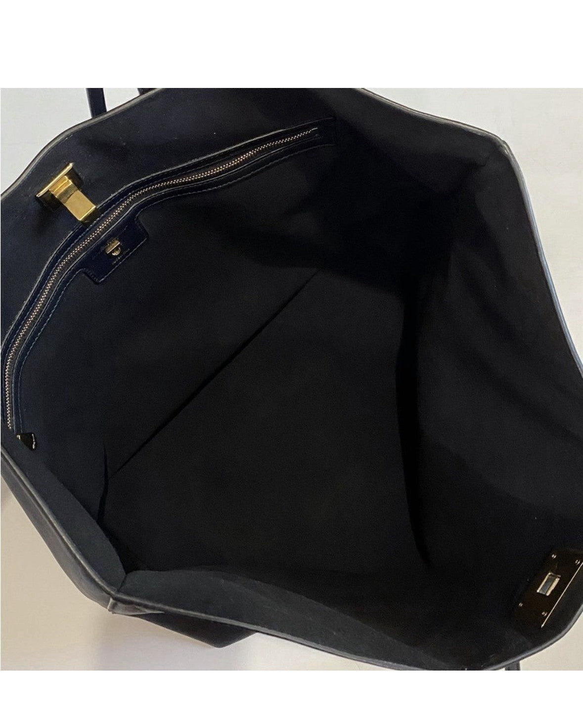 Salvatore Ferragamo Black Tote Bag Gold Hardware - additional view 5