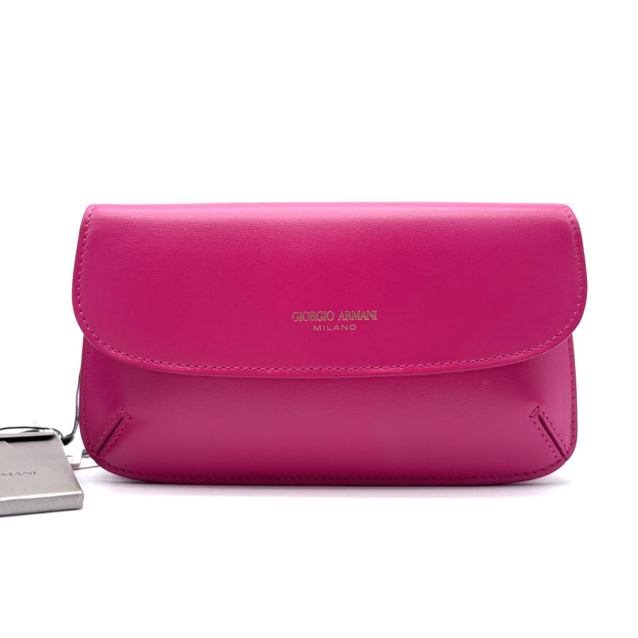 Giorgio Armani Milano Vibrant Fuchsia Leather Crossbody Bag