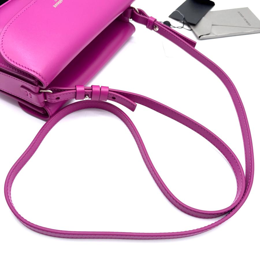Giorgio Armani Milano Vibrant Fuchsia Leather Crossbody Bag - additional view 5