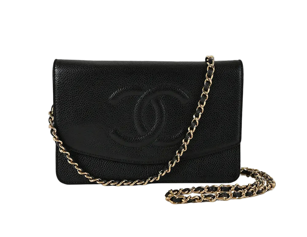 Chanel Black Caviar Wallet on Chain WOC