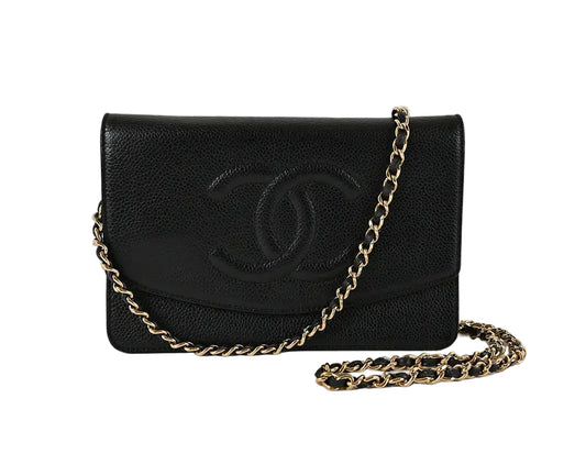 Chanel Black Caviar Wallet on Chain WOC